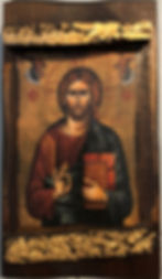 A Greek icon of Jesus Christ, commonly called the "Christ Pantocrator."