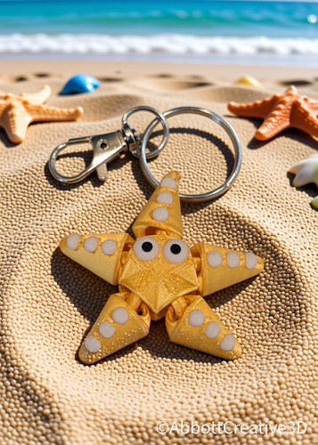 Starfish Keychain | Abbott Creative 3D