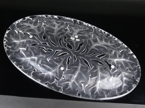 ラリック　クリスタル　プレート　大皿 ラリック クリスタル大皿 幅 約63cm×約35.5cm 特大 LALIQUE | Ogiya