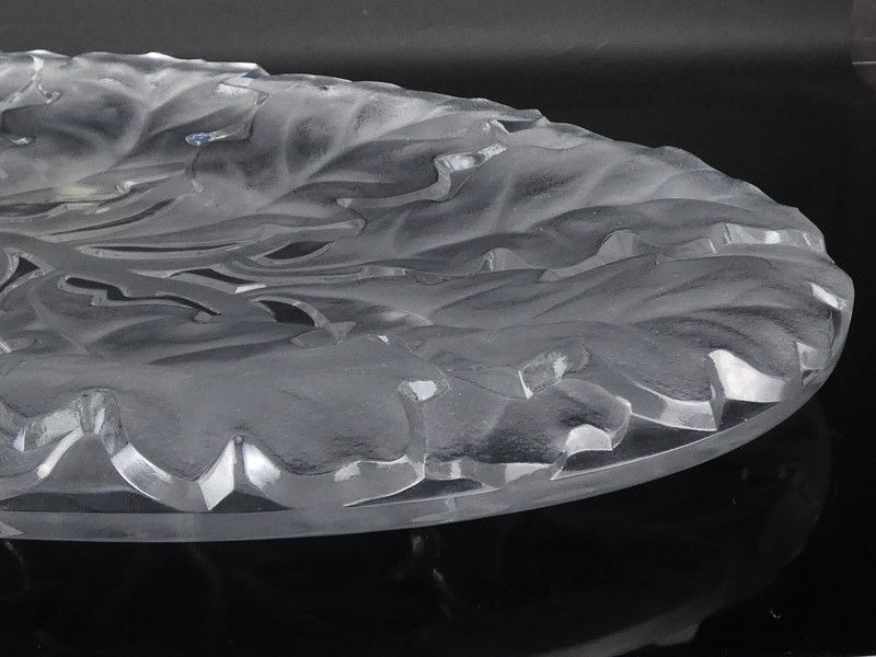 Thumbnail: ラリック クリスタル大皿 幅 約63cm×約35.5cm 特大 LALIQUE