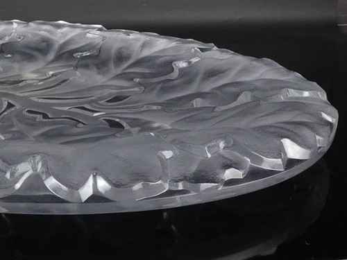 ラリック　クリスタル　プレート　大皿 ラリック クリスタル大皿 幅 約63cm×約35.5cm 特大 LALIQUE | Ogiya
