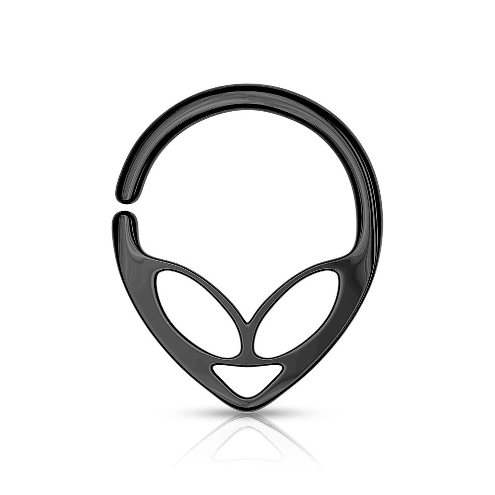 Thumbnail: 316L Surgical Steel Alien Septum Hoop