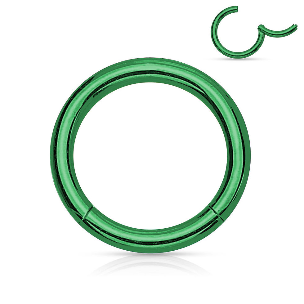 Thumbnail: Plated High Quality Precision 316L Steel Hinged Segment Hoops