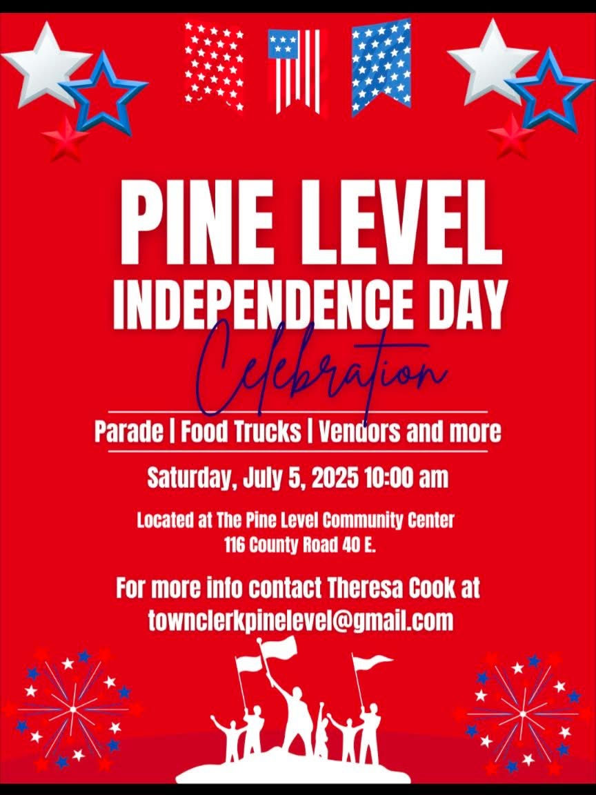 Come Meet Kevin McNatt for Sheriff at the 2025 Pine Level Independence Day Celebration!