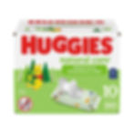 Box of Huggies Natural Care baby wipes, 560 count, sensitive and fragrance-free, with Winnie the Pooh design