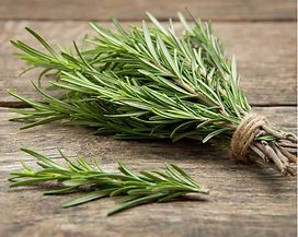 rosemary placed on a wooden table