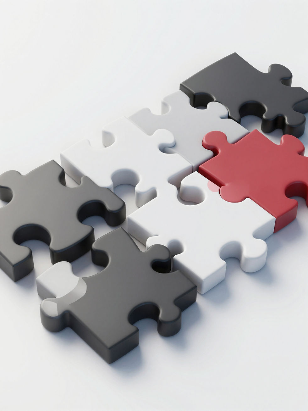 Puzzle art representing untangling messy accounts