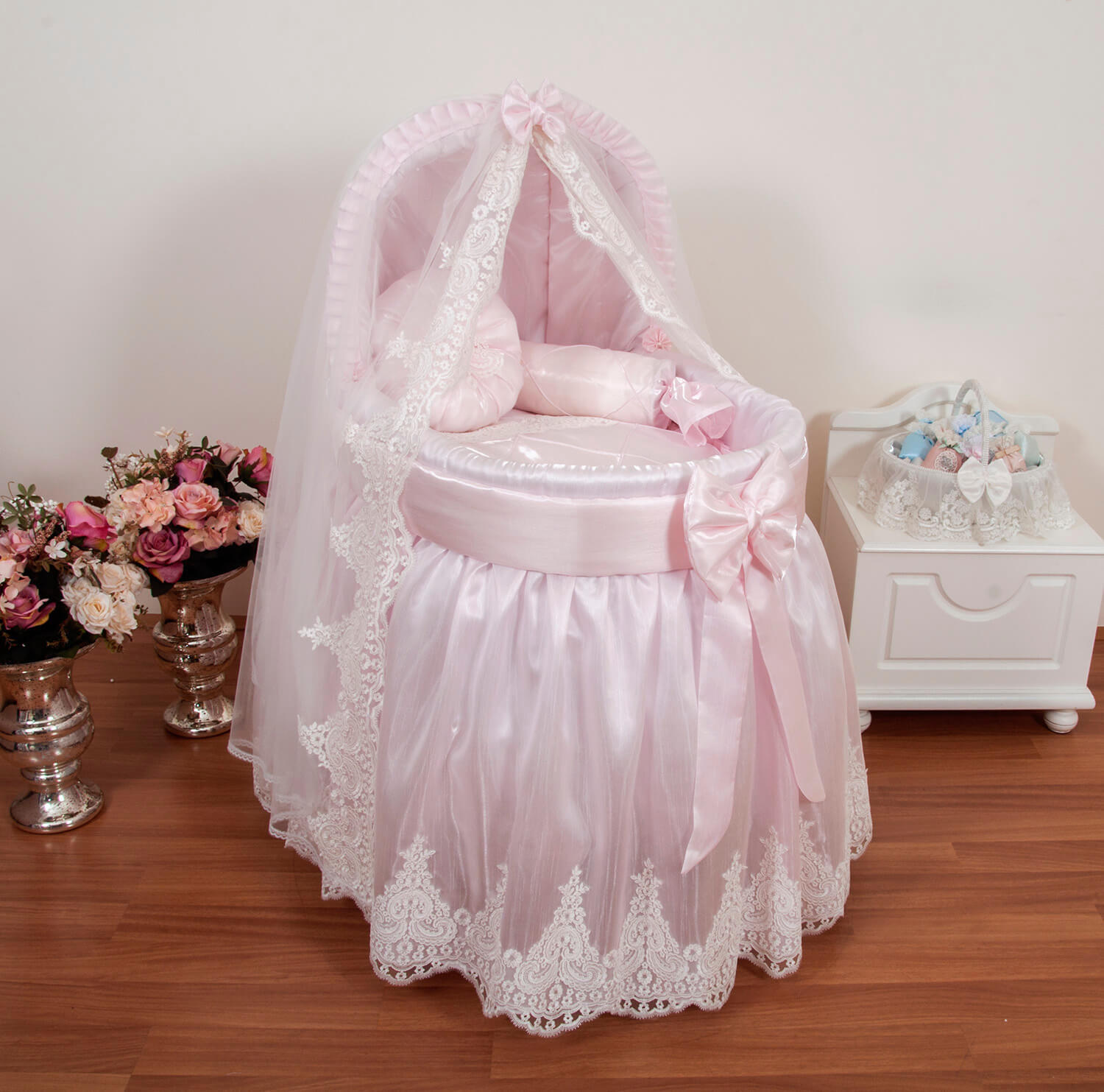 Candy Bambu Beşik Pembe