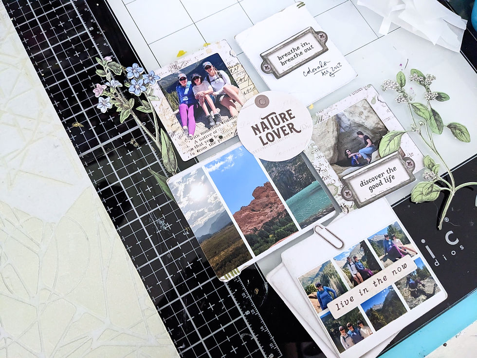 Nature Lover scrapbook layout [closeup] 