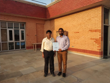 Dr. Nitya with Prof. Abir De Sarkar.