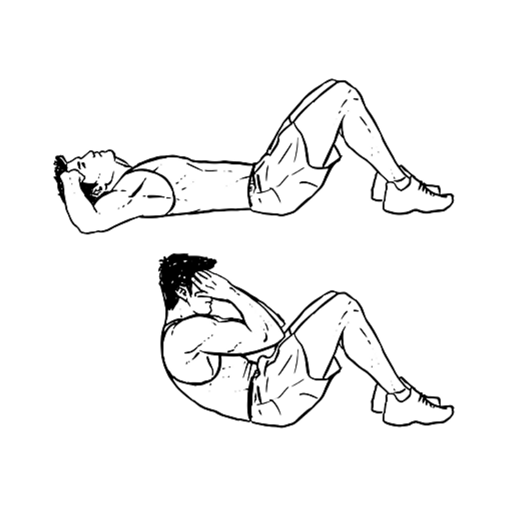 Man doing situp exercise