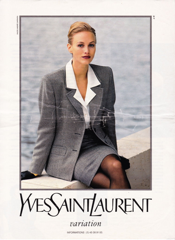 YSL campaign by André Carrara 1993-