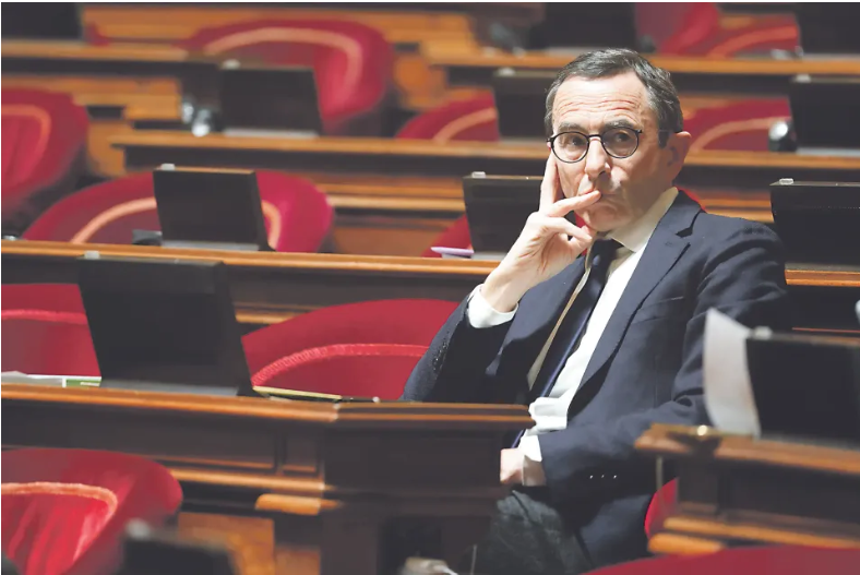 Le ministre de l’Intérieur Bruno Retailleau, au Sénat, le 1er février 2023