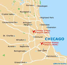Chicago area map
