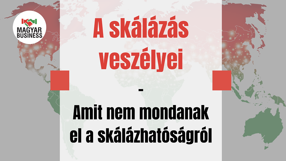 A skálázás veszélyei - Amit nem mondanak el a skálázhatóságról.