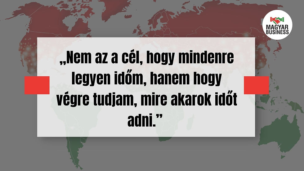 állalkozói fókusz visszaszerzése – Huszti Boldizsár idézet a működés tudatos újratervezéséről.