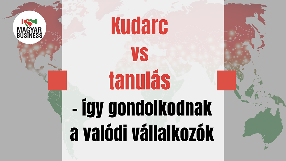 Kudarc vs tanulás – így gondolkodnak a valódi vállalkozók.