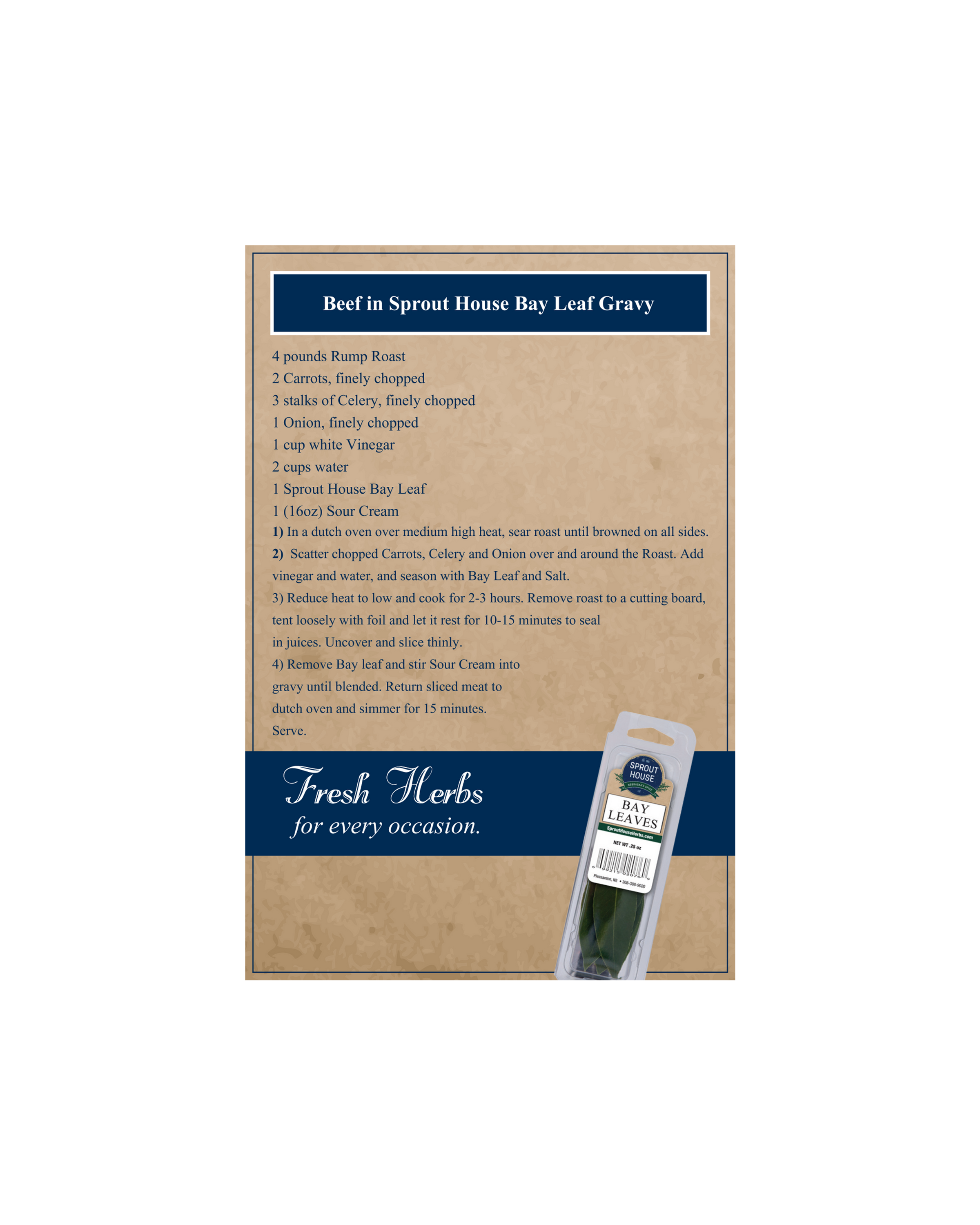 Beef in Sprout House Bay Leaf Gravy