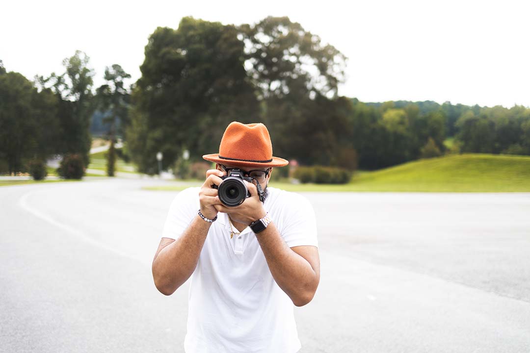 Joshua-John Frank with camera