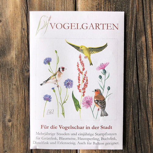 Magnolia Outdoors, Blumensamen, Wildblumen, Vogelgarten, Nachhaltigkeit, Samenmischung, Vogelschar in der Stadt