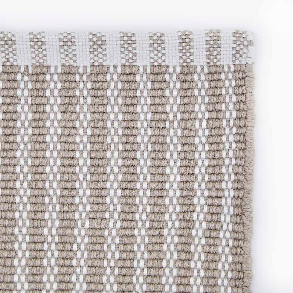 Outdoor Teppich Polperro, gestreift, beige, braun, wetterfest, waschbar, Weaver Green, Magnolia Outdoors, Terrasse, Garten