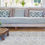 Miniaturbild: Outdoor Teppich hellgrau, beige, wetterfest, waschbar, Weaver Green, Magnolia Outdoors, Terrasse, Garten