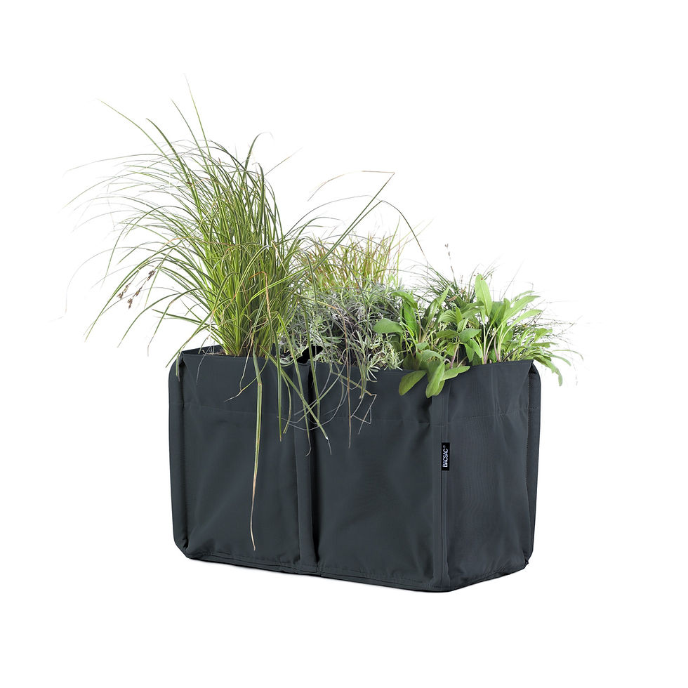 Miniaturbild: Pflanzgefäss, Pflanzsack, Blumentrog, grau, anthrazit, Magnolia Outdoors, BACSAC,  Garten, Terrasse, Urban Gardening