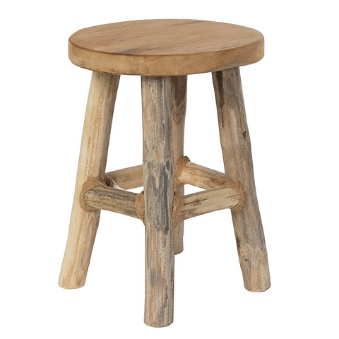 Pflanzenhocker Holz natur - Jaco