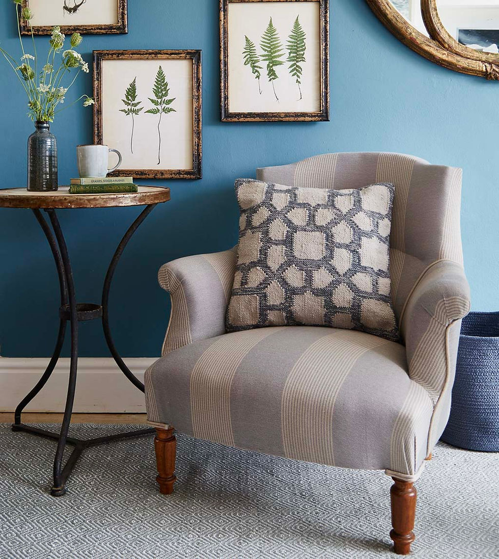 Miniaturbild: Outdoor Kissen Kasbah Nimbus, grau-blau, wetterfest, waschbar, Weaver Green, Magnolia Outdoors, Terrasse, Garten
