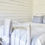 Miniaturbild: Outdoor Decke Strandtuch Hammam cornflower, grau, wetterfest, waschbar, Weaver Green, Magnolia Outdoors, Terrasse, Garten