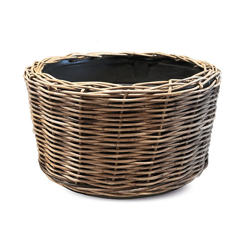 pflanztpfe amazon Blumentopf / Pflanzgef Farmer  Glasierter Steinguttopf Blau 36x33