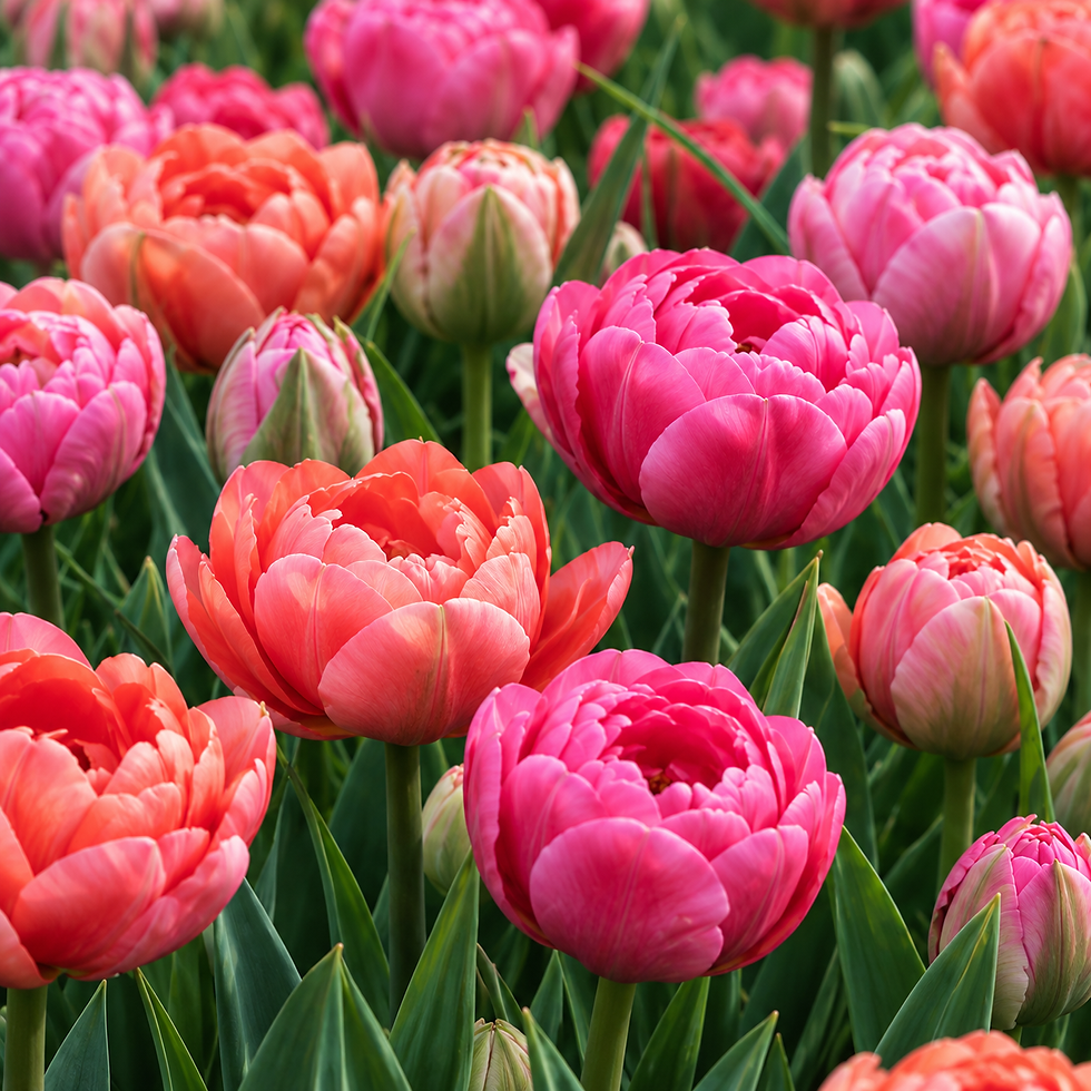 Miniaturbild: Blumenzwiebel, Tulpe, rosa, kupfer, orange, Amazing Grace, Copper Image, Frühling, Magnolia Outdoors, Terrasse, Garten