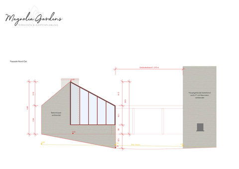Baueingabeplan Ansicht Magnolia Gardens