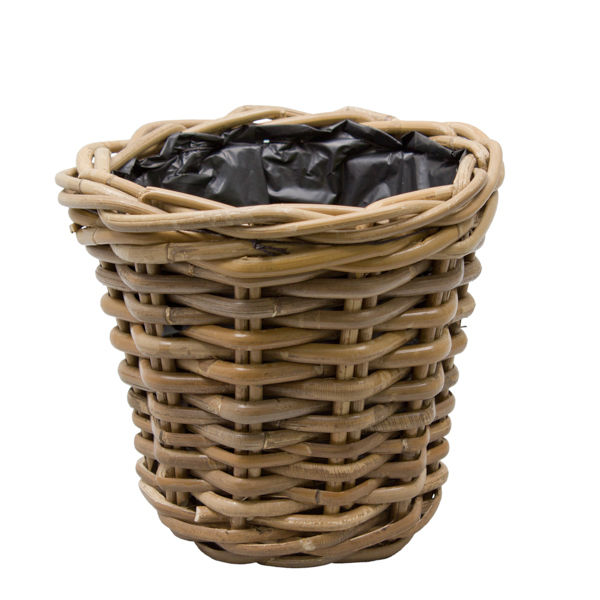 Pflanzgefäss, Pflanzkorb, Pflanzkübel, Rattan, Marian, Terima Kasih, Nachhaltig, Fairtrade, Natur, rund