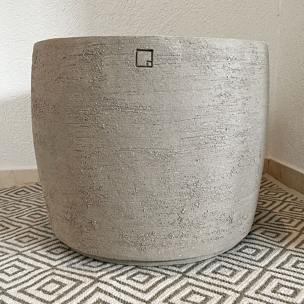 Miniaturbild: Pflanzgefäss, CB, white, weiss, beige, Blumentopf, frostbeständig, Ton, Atelier Vierkant, Magnolia Outdoors, Terrasse, Garten