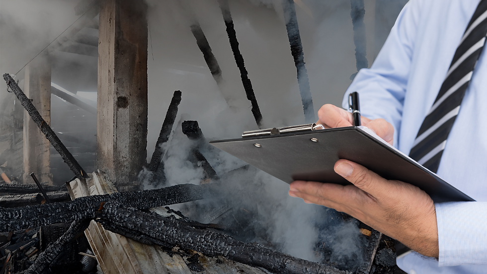 Role of a fire damage claims adjuster in the process.