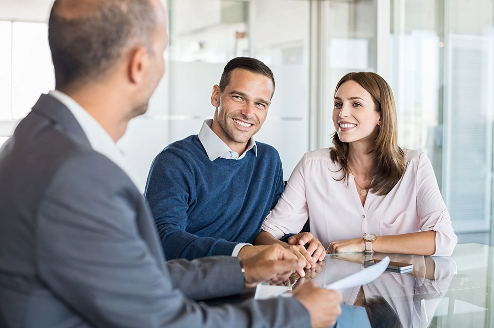 Homeowners consulting insurance expert for guidance on claim decisions