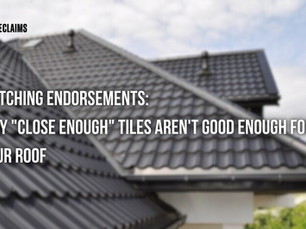 Matching Endorsements: Why "Close Enough" Tiles Aren't Good Enough for Your Roof