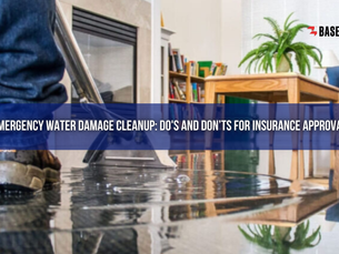 water damage cleanup
