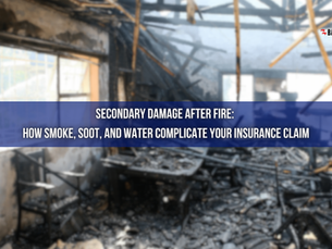 Secondary Damage After Fire: How Smoke, Soot, and Water Complicate Your Insurance Claim