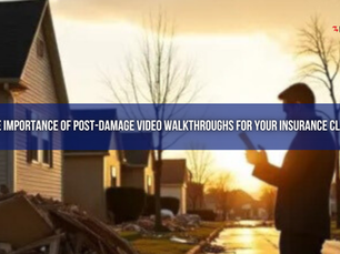 The Importance of Post-Damage Video Walkthroughs for Your Insurance Claim