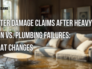 Water Damage Claims After Heavy Rain vs. Plumbing Failures: What Changes