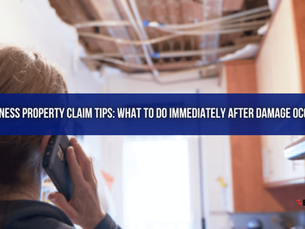 Business Property Claim Tips: What to Do Immediately After Damage Occurs