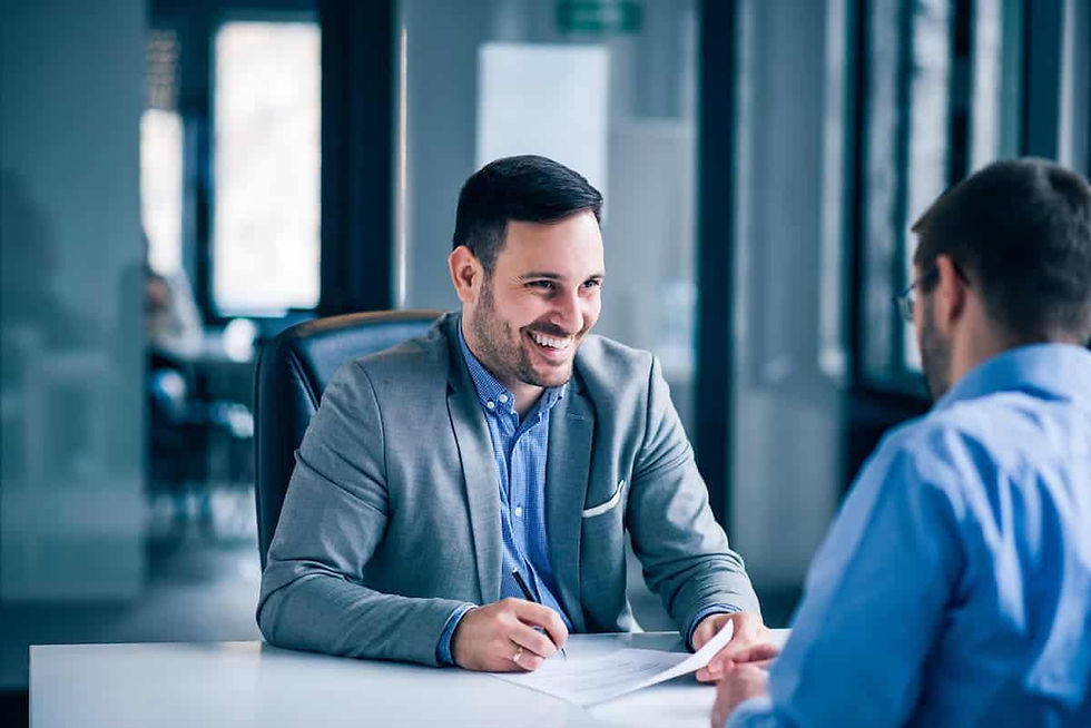 Independent insurance agent explaining claim process to homeowner