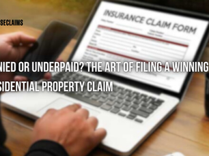 Denied or Underpaid? The Art of Filing a Winning Residential Property Claim