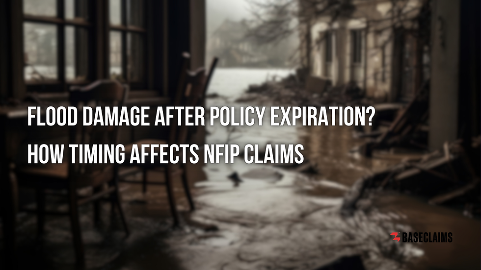 Flood Damage After Policy Expiration? How Timing Affects NFIP Claims