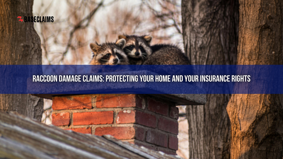 Raccoon Damage Claims: Protecting Your Home and Your Insurance Rights
