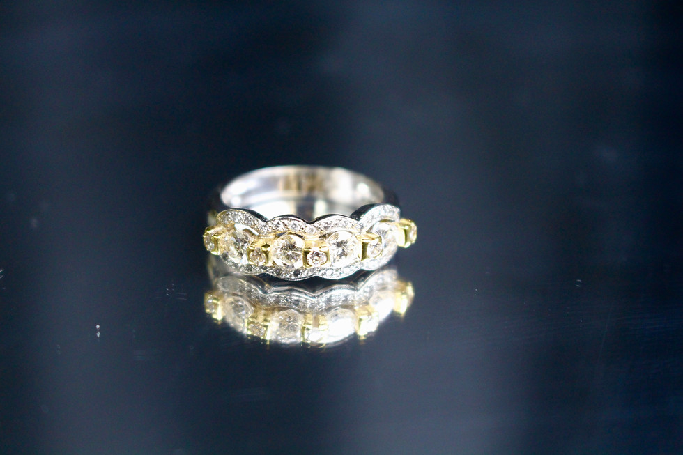 Thumbnail: 4 Stone Diamond Ring Halo