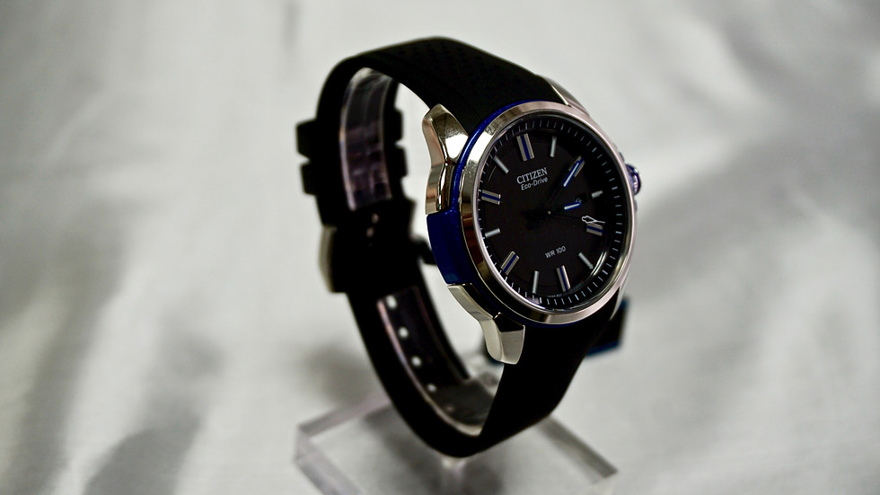 Thumbnail: AR Eco-Drive Black Dial Men's Watch