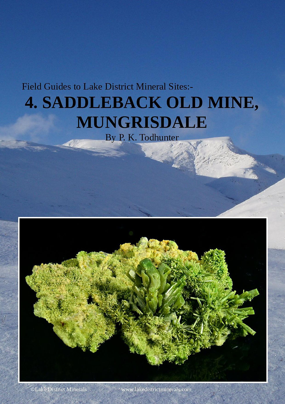 Guide to minerals from Saddleback Old Mine, Cumbria, UK